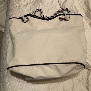 Cream Tote Weekender/Travel Bag